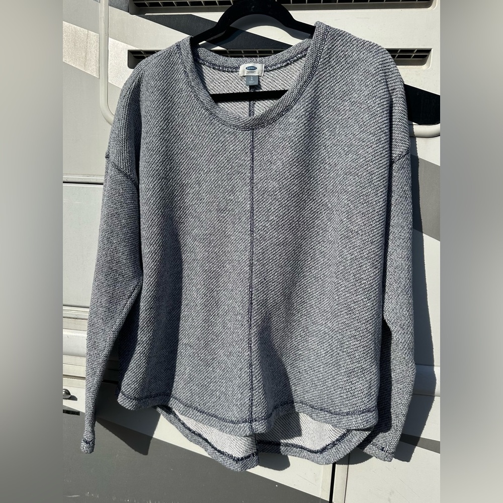 OLD NAVY MARLEY KNIT PULLOVER Men’s L Sweater Long Sleeve Crew Neck Indie Sleaze